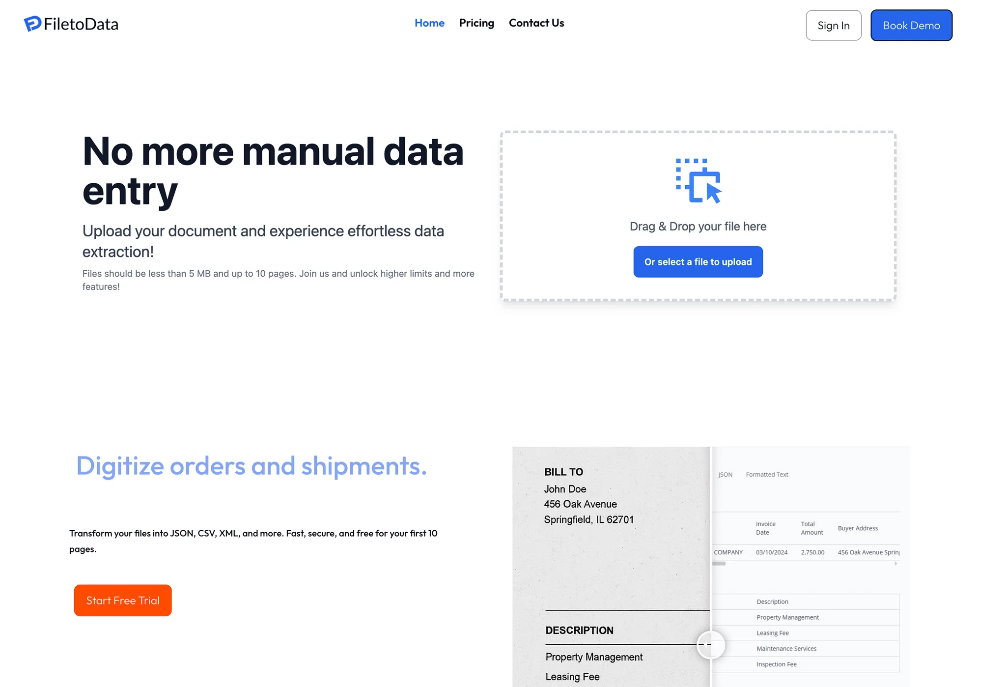 PDF-to-CSV micro-SaaS